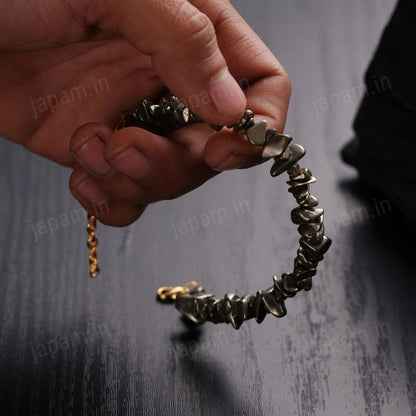 Pyrite Stone Splash Bracelet